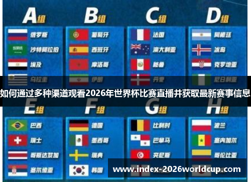 如何通过多种渠道观看2026年世界杯比赛直播并获取最新赛事信息